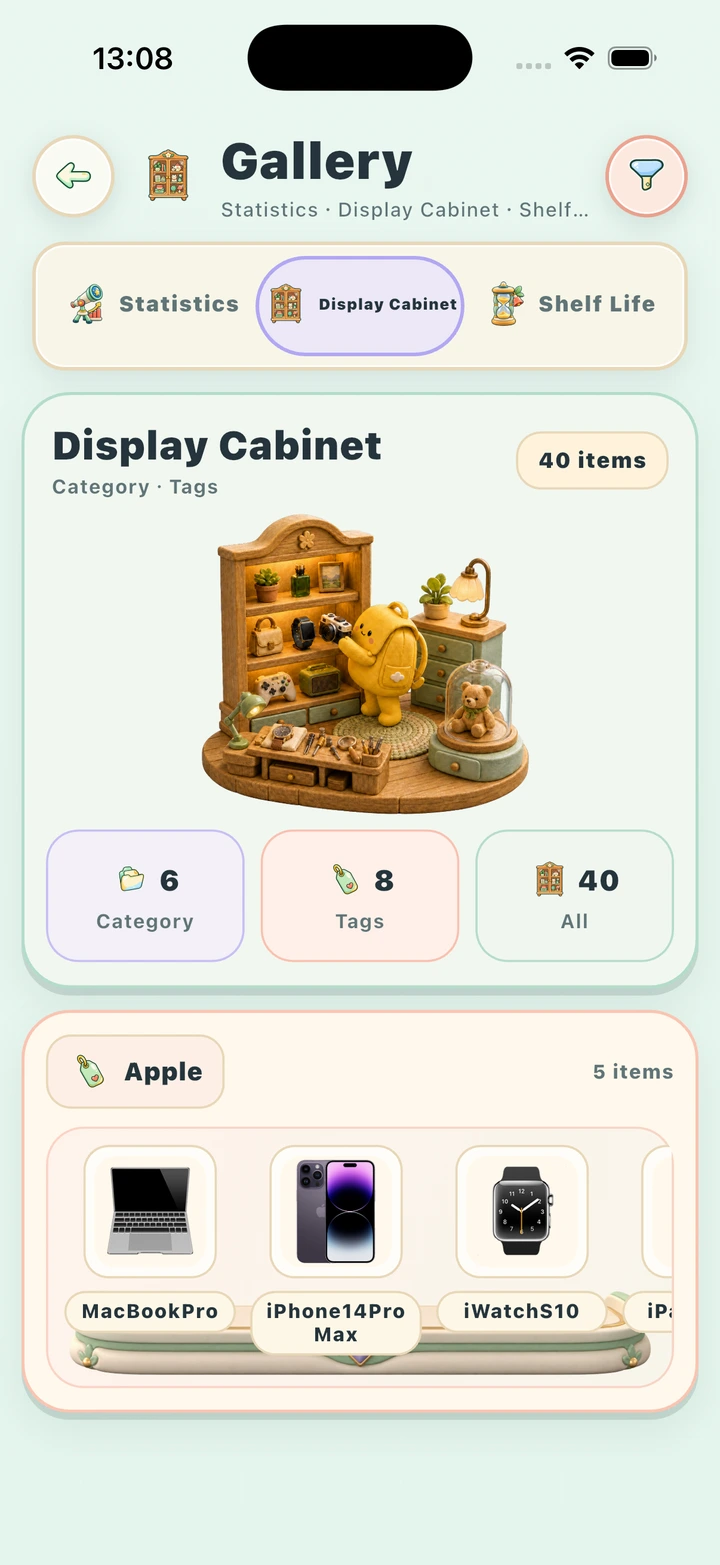 Your favorites deserve a home — Actual app screen